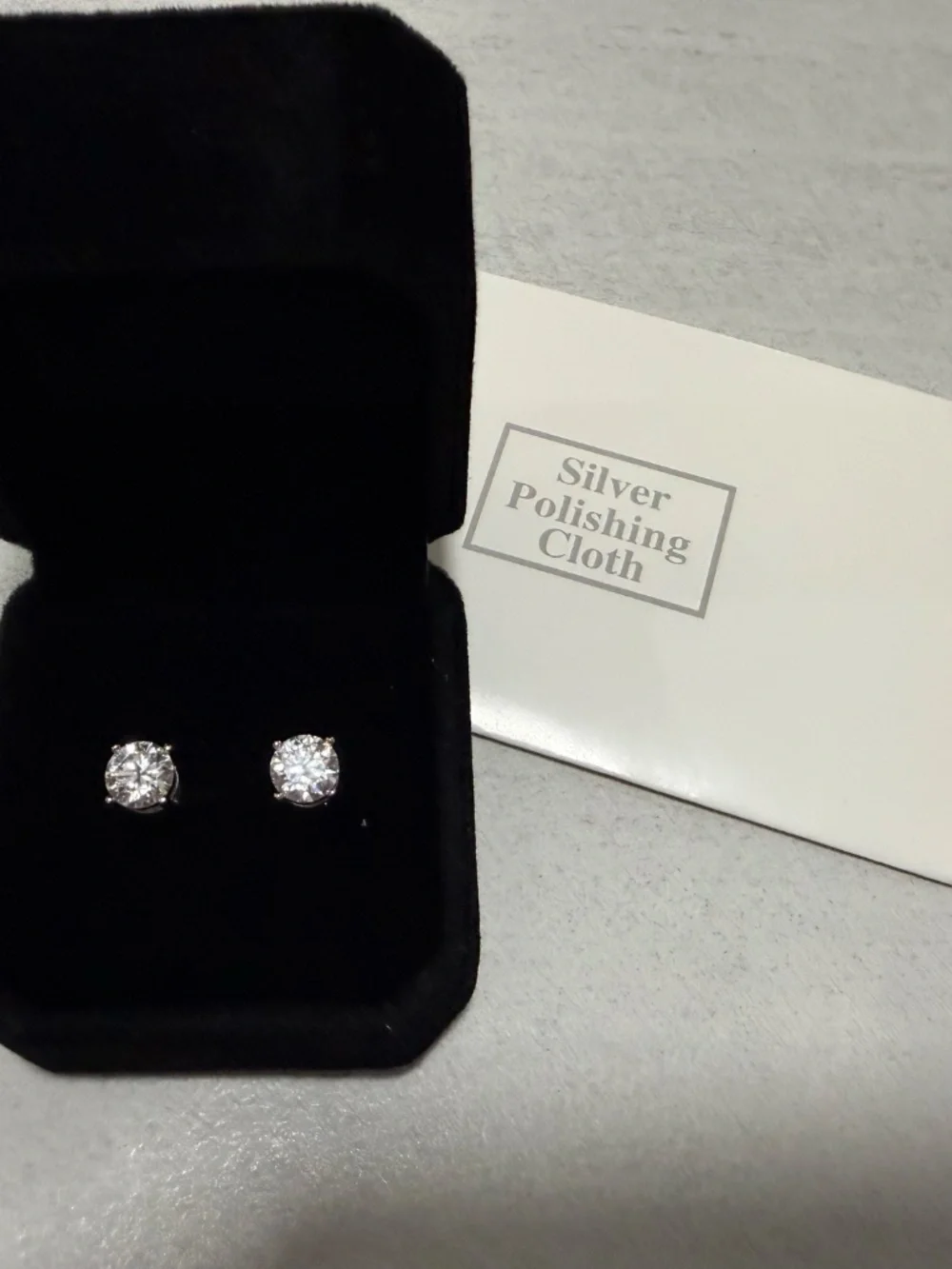 1CTW Stud Moissanite Stud Earrings 925 Sterling Silver